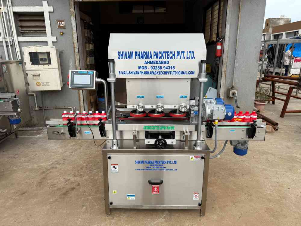 Shivam Pharma Packtech | Automatic Linear Capping machine